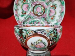 Set rar japonez - chinezesc, cu litofan Gheisa si marcaj Qianlong